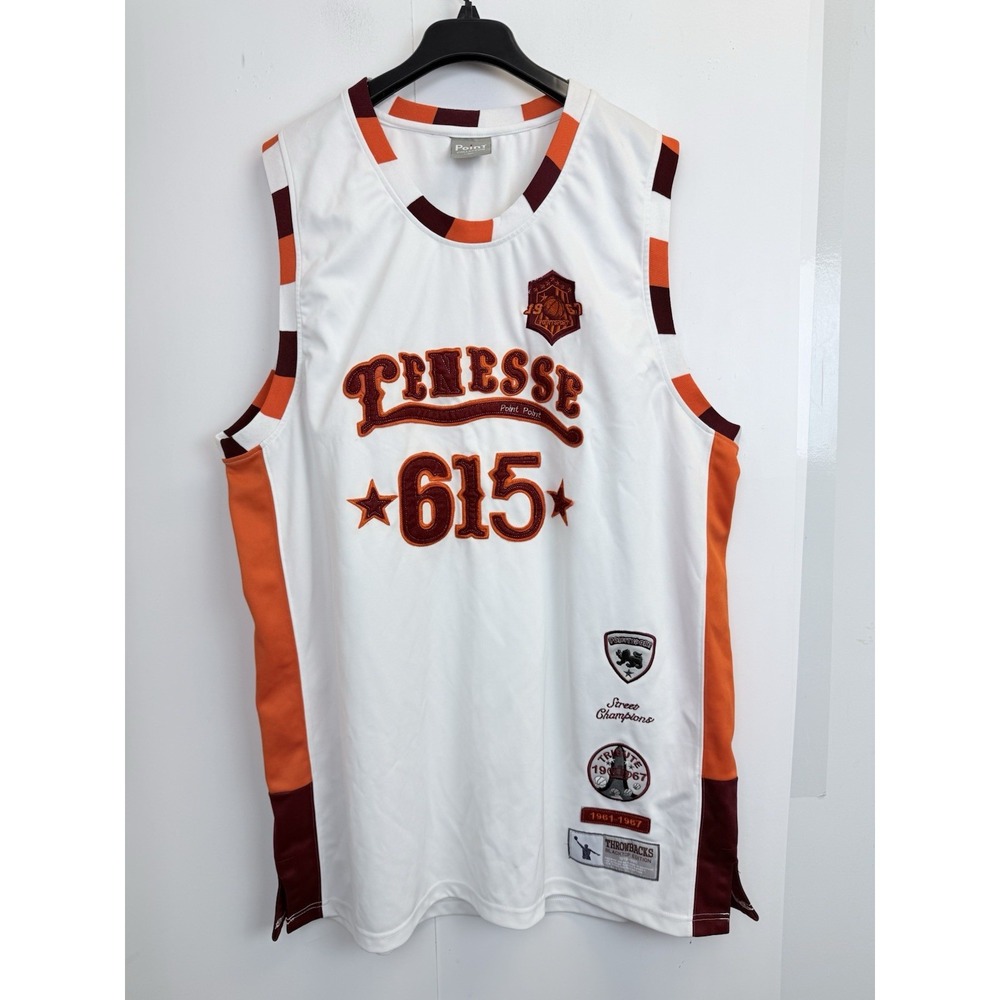 Point Collection Throwback Basketball Jersey Men's 2XL TENESSE 615 1967‎